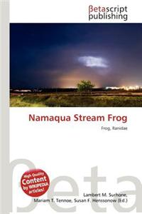 Namaqua Stream Frog