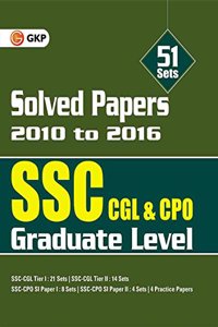SSC CGL & CPO Solved Papers 51 Sets 2010 to 2016