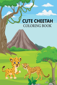 Cute Cheetah Coloring book