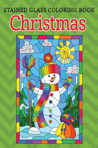 Stained Glass coloring book Christmas