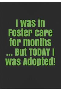 I was in Foster care for months ... But TODAY I was Adopted!