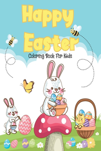 Happy Easter Coloring Book For Kids