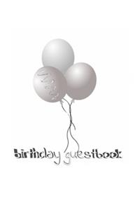 Ballon Birthday Guest Book