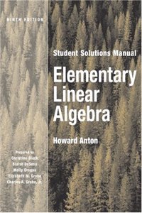 Elementary Linear Algebra: Student Solutions Manual