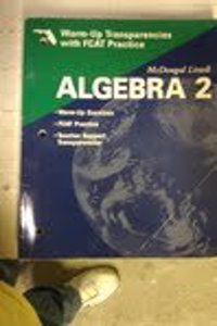 McDougal Littell High School Math Florida: Fcat Transparencies Algebra 2