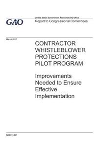 Contractor Whistleblower Protections Pilot Program