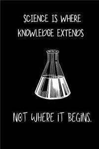 Science is where knowledge extends not where it begins.