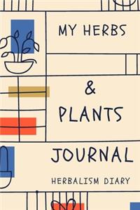 My Herbs & Plants Journal Herbalism Diary