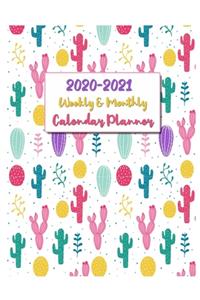 2020 - 2021 Weekly & Monthly Calendar Planner