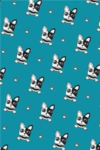 French Bulldog Dot Grid Journal