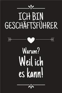 Ich bin Geschäftsführer