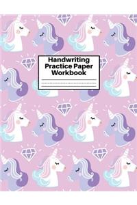 Handwriting Practice Paper Workbook