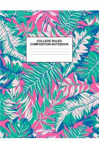 College Ruled Composition Notebook