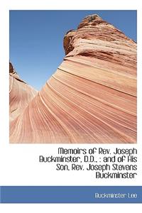 Memoirs of REV. Joseph Buckminster, D.D.,