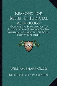 Reasons For Belief In Judicial Astrology