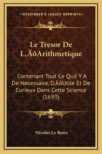 Le Tresor De L'Arithmetique