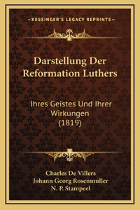 Darstellung Der Reformation Luthers