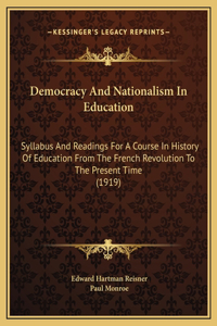 Democracy And Nationalism In Education