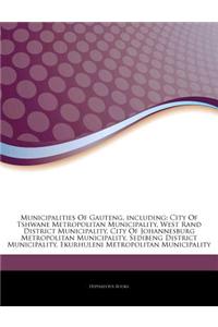 Articles on Municipalities of Gauteng, Including: City of Tshwane Metropolitan Municipality, West Rand District Municipality, City of Johannesburg Met