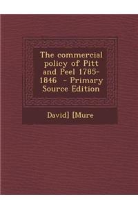 The Commercial Policy of Pitt and Peel 1785-1846