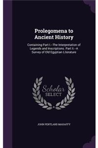 Prolegomena to Ancient History