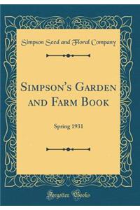Simpson's Garden and Farm Book