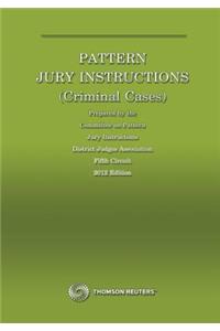 Pattern Jury Instructions (Criminal Case)