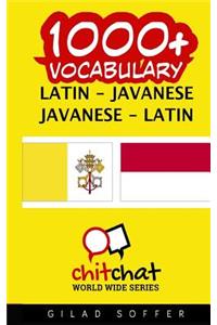 1000+ Latin - Javanese Javanese - Latin Vocabulary