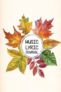 Music Lyric Journal: 7x10 Lined/Ruled Paper Journal for Writing, Lyrics and Music - For Musician, Music Lover, Student, Songwriter 104 Page