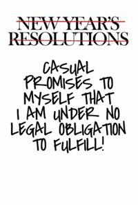 New year's resolutions funny quote notebook gift