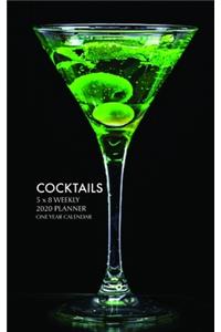 Cocktails 5 x 8 Weekly 2020 Planner