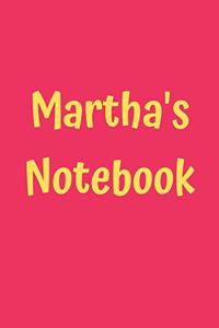 Martha's Notebook