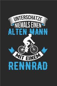 Unterschätze Niemals Einen Alten Mann Mit Einem Rennrad