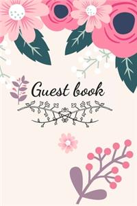 Guest Book Floral Cover