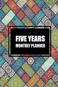 Five Year Monthly Planner