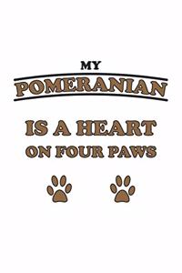 My Pomeranian is a heart on four paws