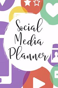 Social Media Planner: Organizer for Social Media Daily Tracking and Account Management