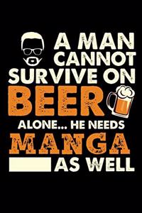 A Man Cannot Survive On Beer Alone He Needs Manga As Well