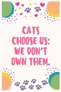 Cats choose us; we don't own them