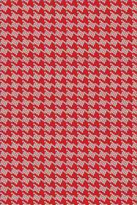 2020 Weekly Planner Red White Houndstooth Design Pattern 134 Pages