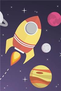 Cute School Supplies for Kids - Rocket Space Theme