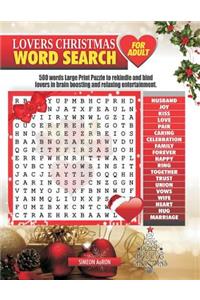 Lovers Christmas Word Search for Adults