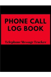 Phone Call Log Book