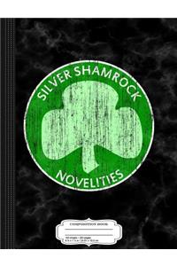 Vintage Silver Shamrock Novelties Composition Notebook