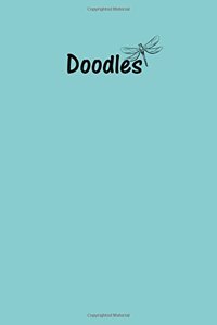 Doodles Journal - Great for Sketching, Doodling, Project Planning or Brainstorming: Medium Ruled, Soft Cover, 6 x 9 Journal, Caribbean Blue, 365 Pages