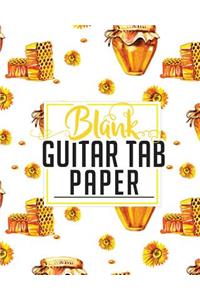Blank Guitar Tab Paper