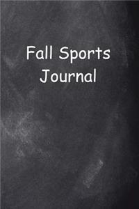 Fall Sports Journal Chalkboard Design