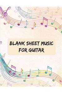 Blank Sheet Music For Guitar