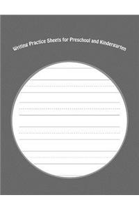 Writing Practice Sheets for Preschool and Kindergarten