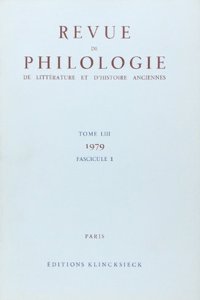 Revue de Philologie 1979/T53,1